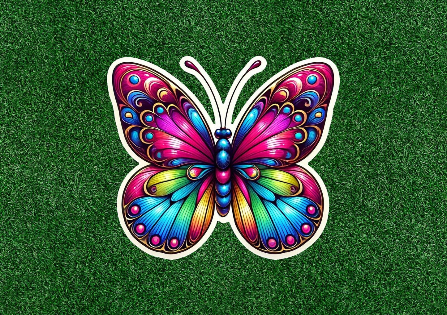 Beautiful Colorful Butterfly vinyl decal sticker decal - many sizes available