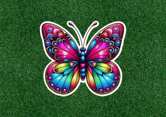 Beautiful Colorful Butterfly vinyl decal sticker decal - many sizes available