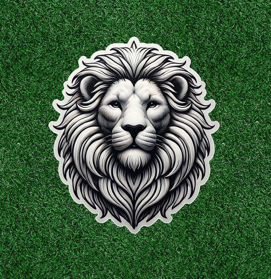 Beautiful Lion head vinyl sticker decal - many sizes available