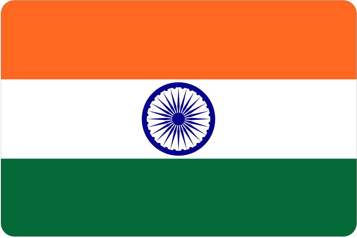 India Flag vinyl sticker decal - many sizes available