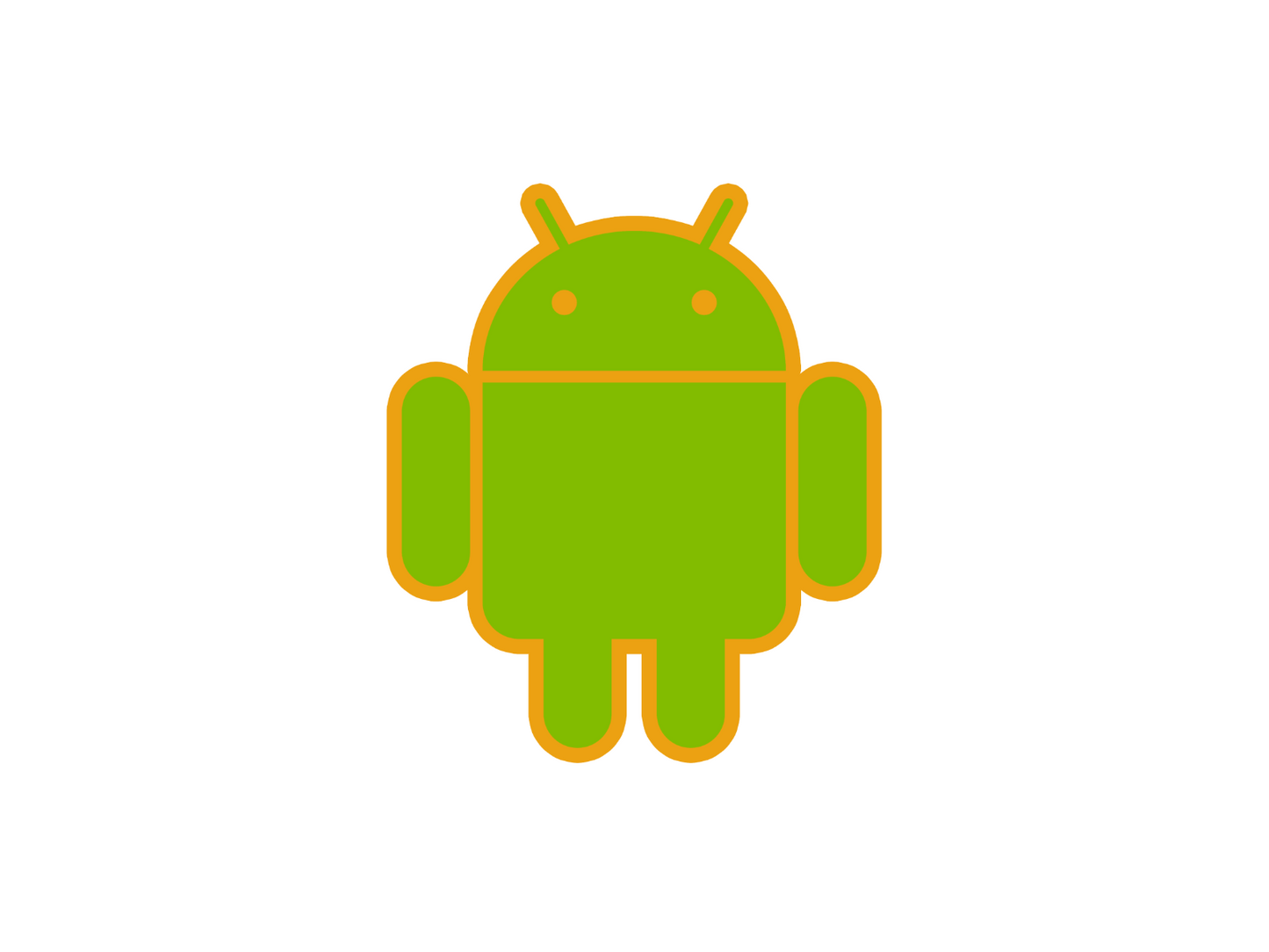 Android mascot robot vinyl sticker decal - many sizes and colors available