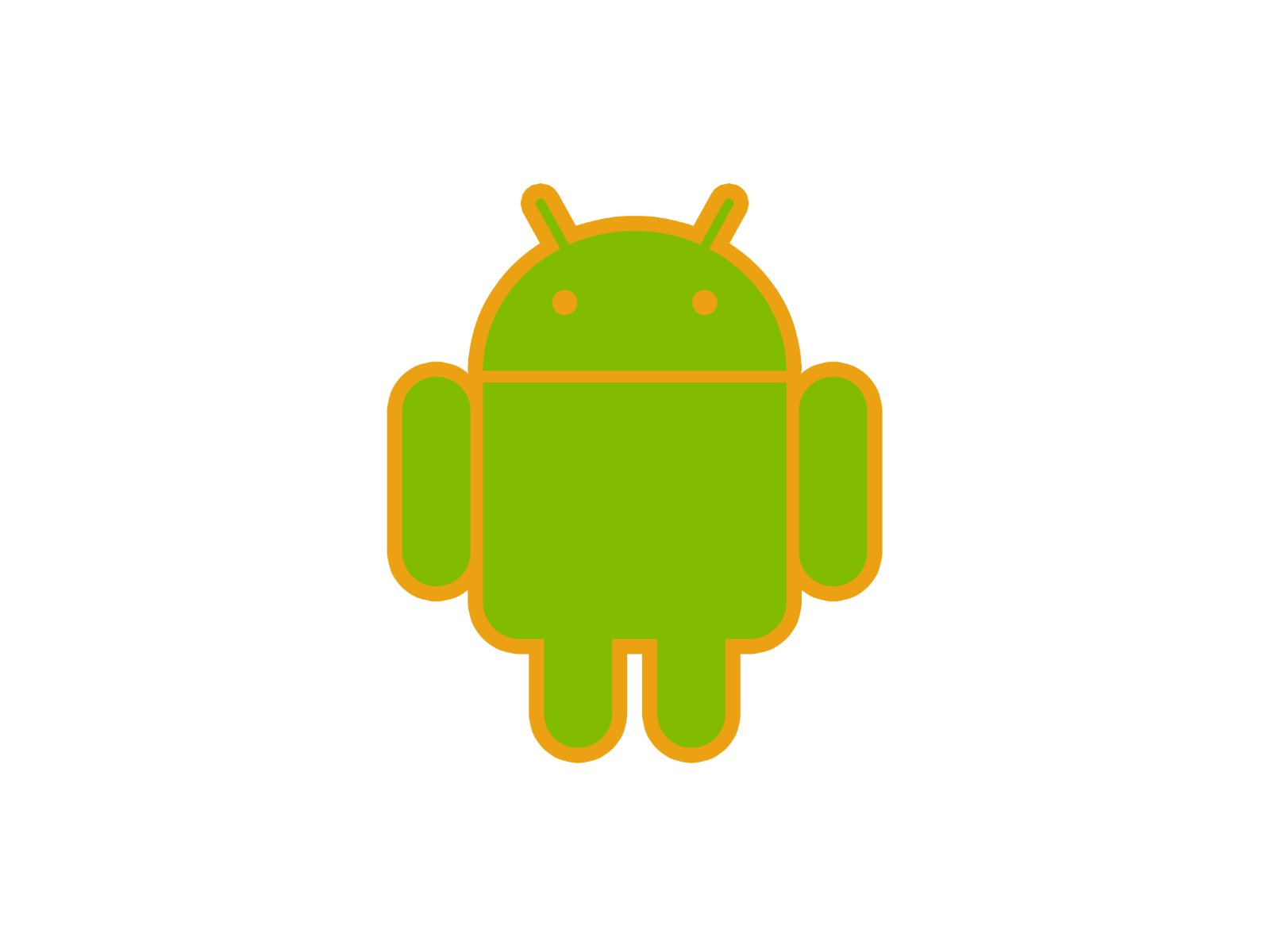 Android mascot robot vinyl sticker decal - many sizes and colors available