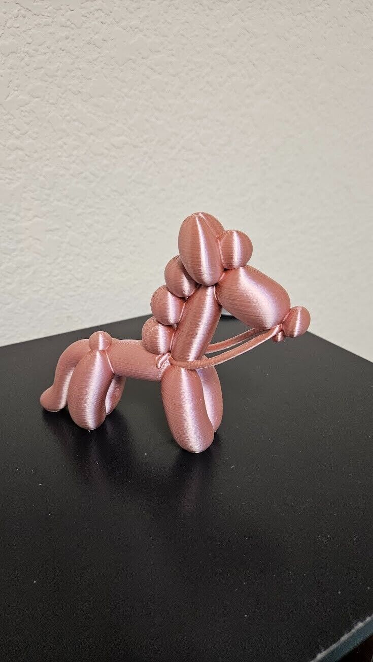 Balloon animal horse - shimmering rose gold color - 6 inches