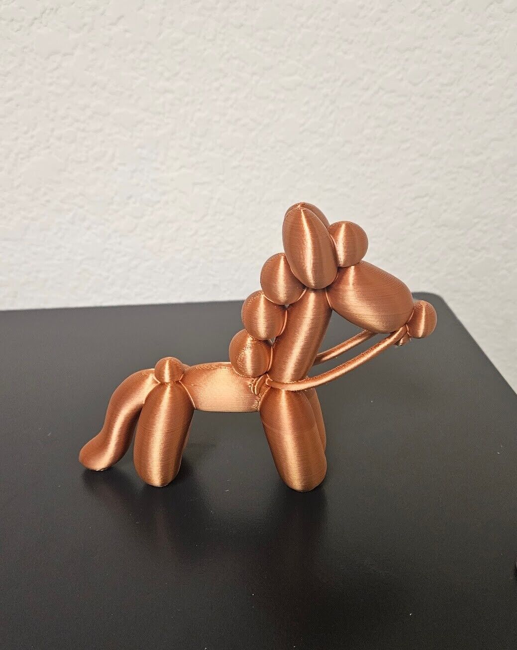 Balloon animal horse - shimmering copper color - 6 inches