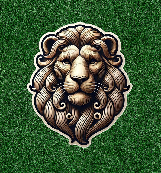 Beautiful Lion head vinyl sticker decal - many sizes available