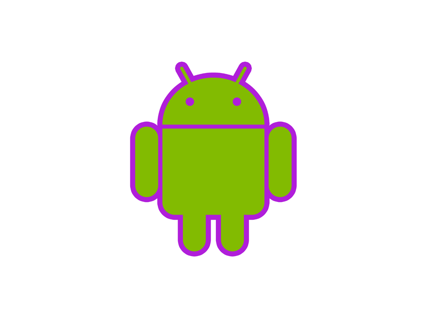 Android mascot robot vinyl sticker decal - many sizes and colors available