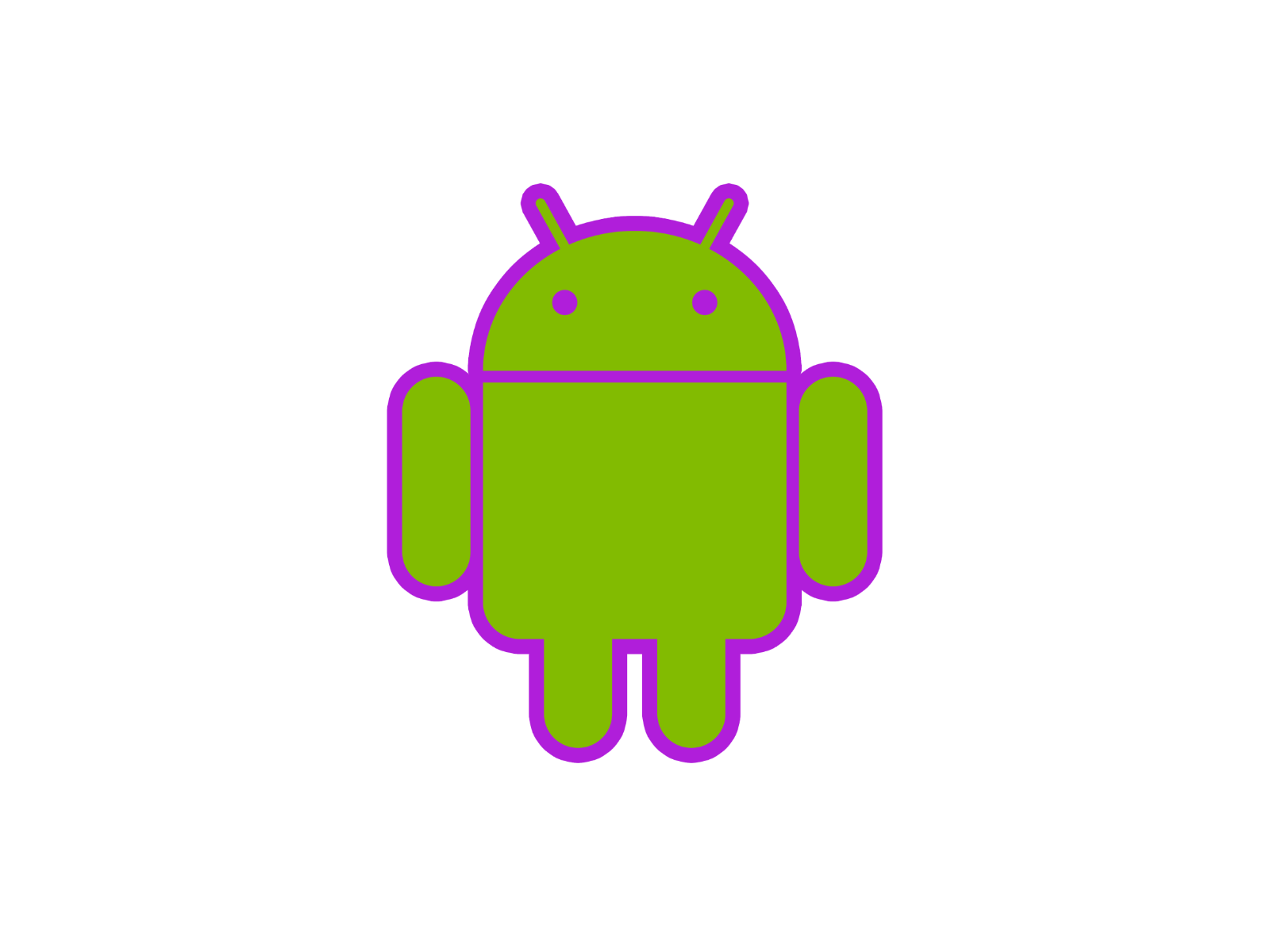 Android mascot robot vinyl sticker decal - many sizes and colors available