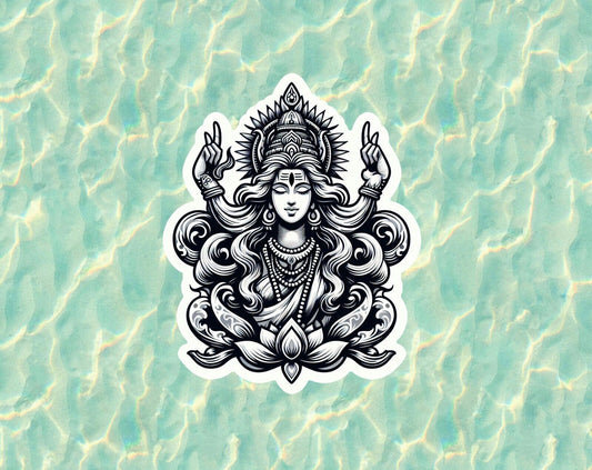 Hindu Goddess Shiva vinyl decal sticker - many sizes available