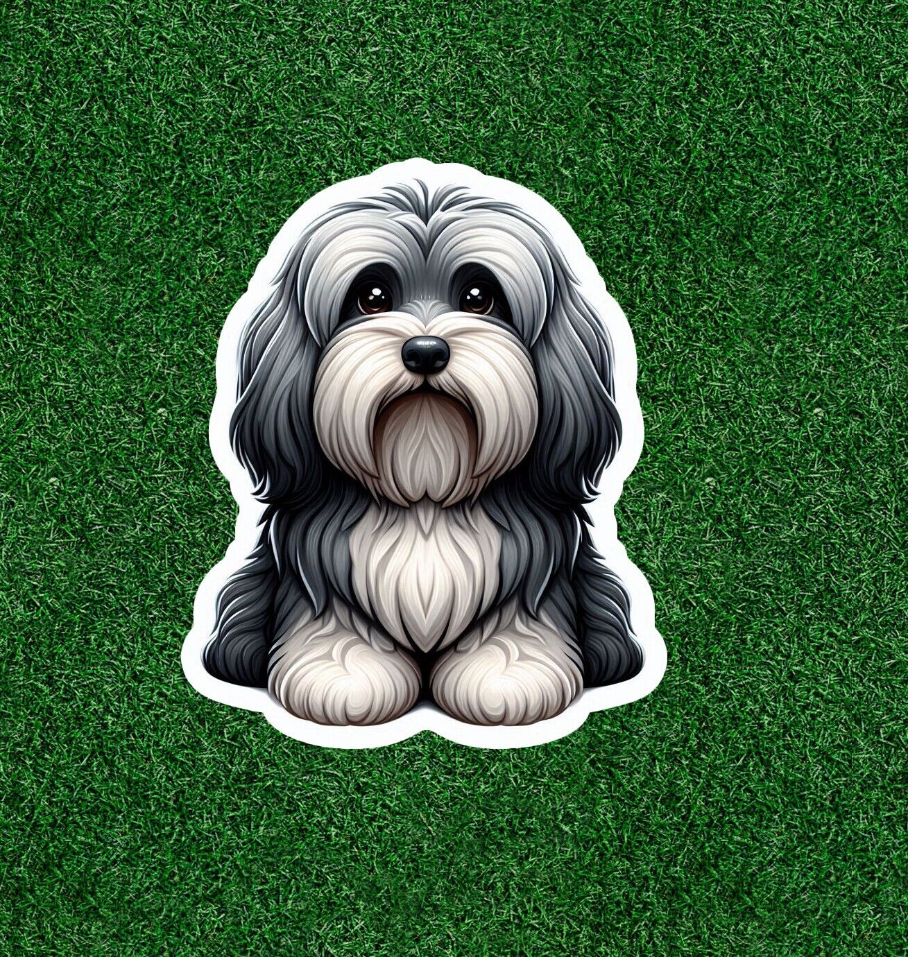 Havanese dog vinyl sticker decal - many sizes available