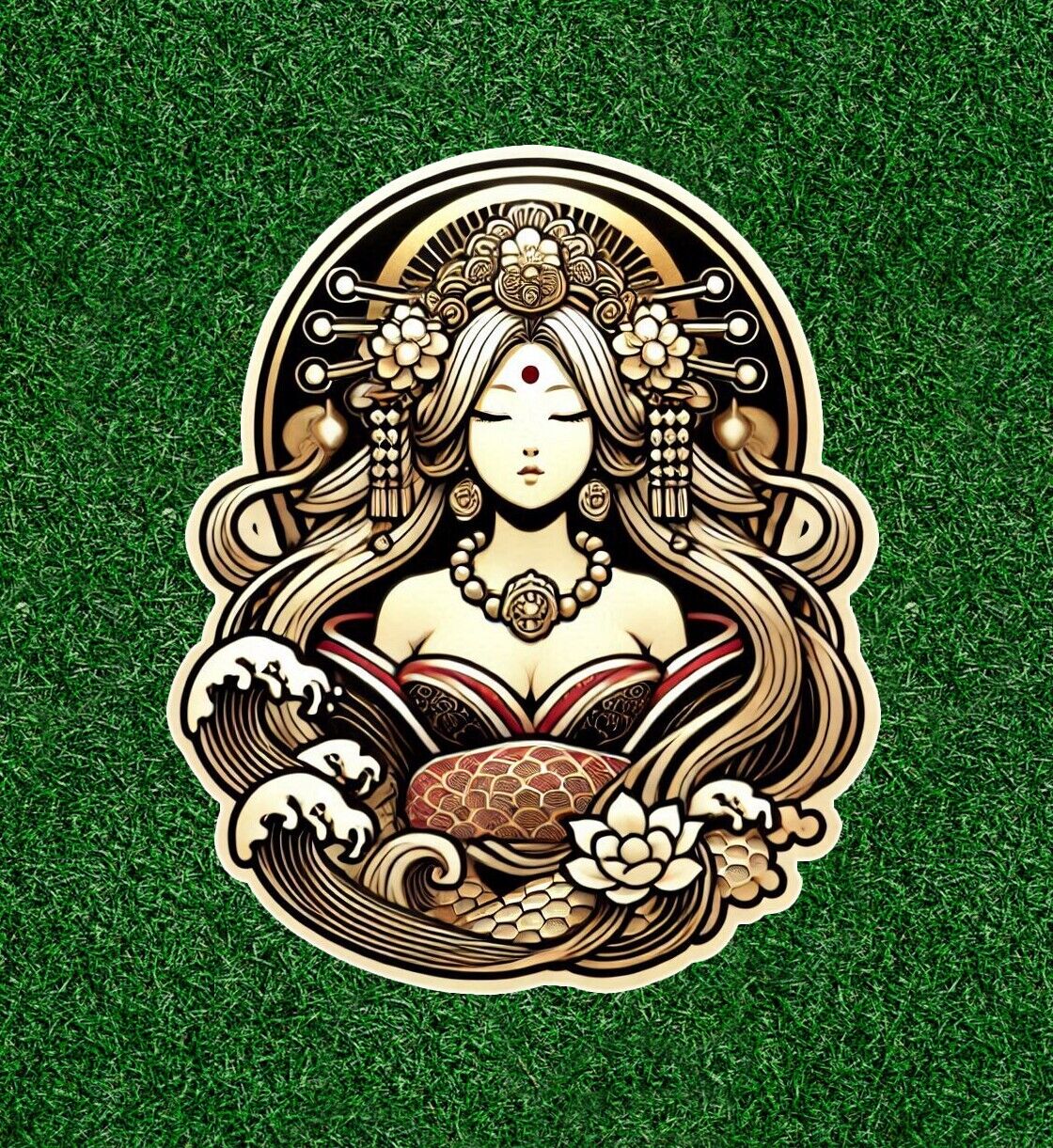 Japanese Sun Goddess Amaterasu vinyl decal sticker - many sizes available