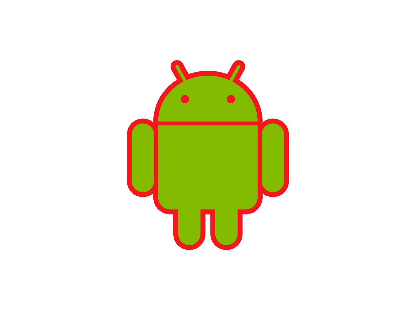 Android mascot robot vinyl sticker decal - many sizes and colors available