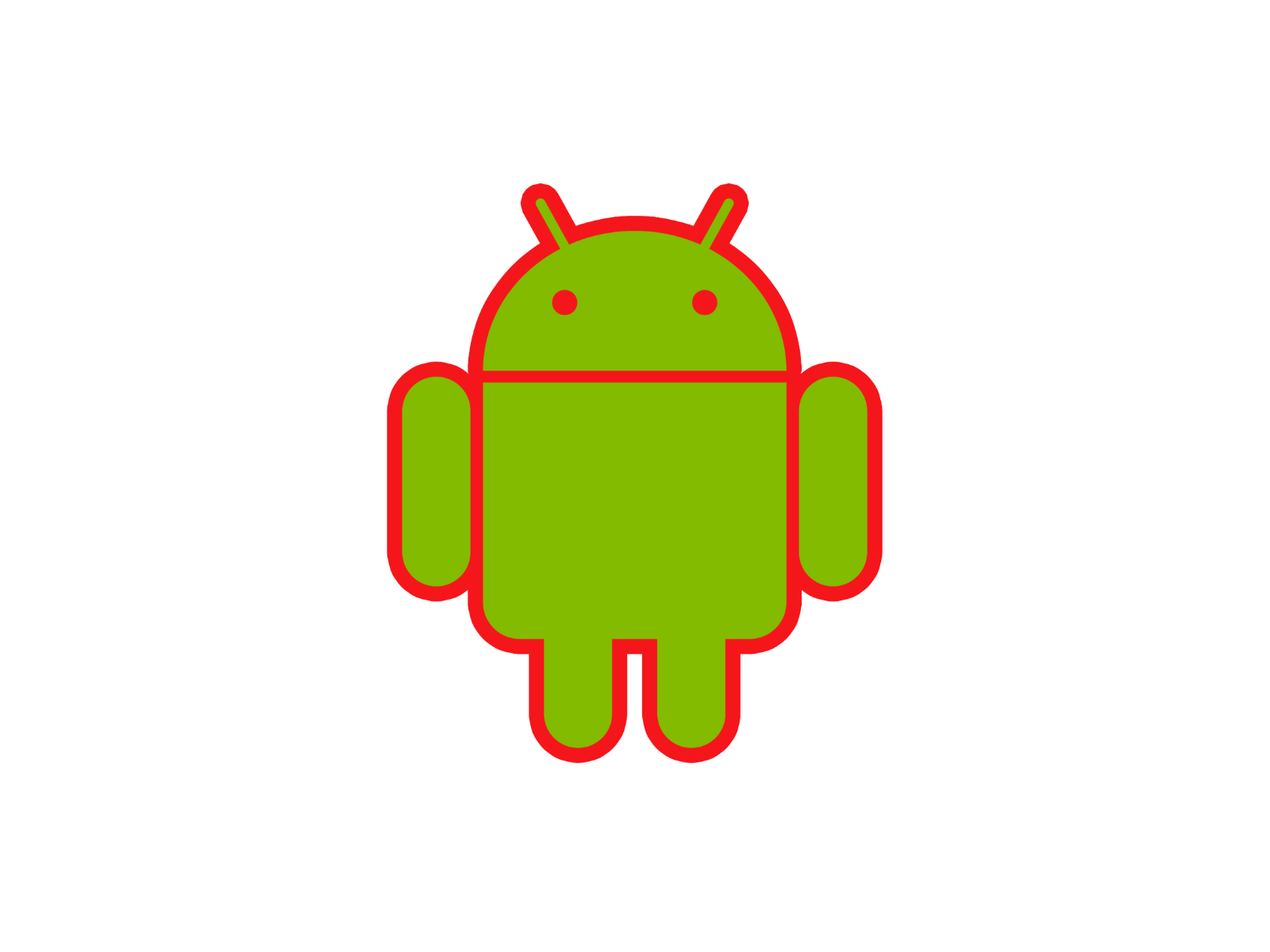 Android mascot robot vinyl sticker decal - many sizes and colors available