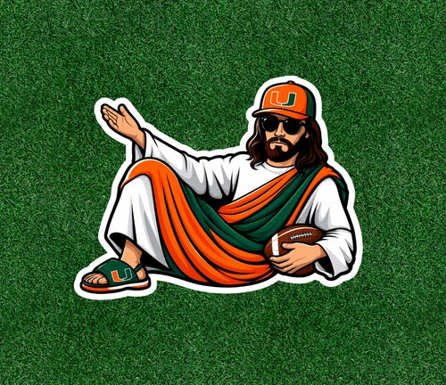 Hurricane Jesus - 100% waterproof vinyl sticker decal - several sizes
