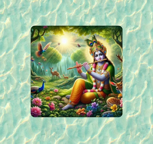 Hindu God Lord Krishna 100% waterproof vinyl sticker decal- many sizes available