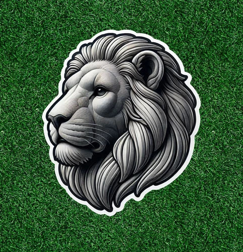 Beautiful Lion head 100% waterproof vinyl sticker decal - many sizes available