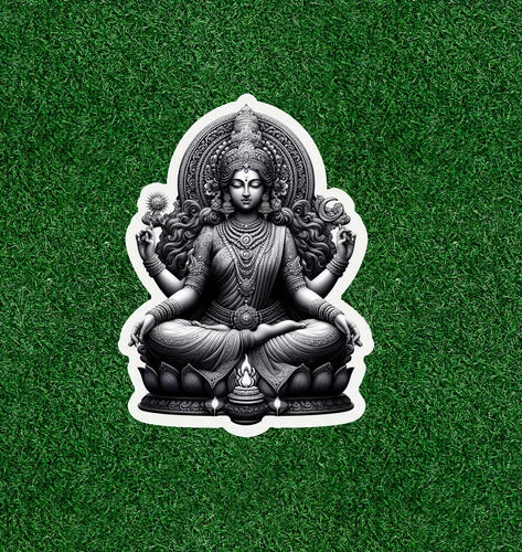 Hindu Goddess Saraswati 100% waterproof vinyl sticker decal - many sizes
