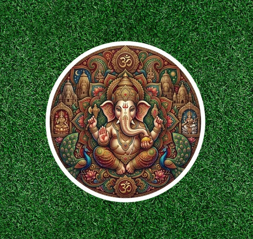 Hindu God Lord Ganesh / Ganesha 100% waterproof vinyl sticker decal - many sizes