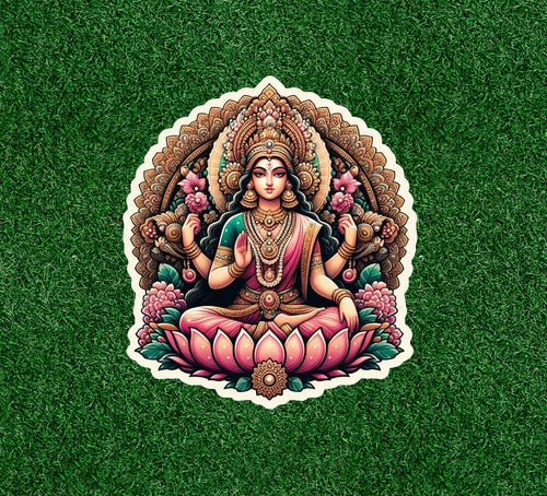 Hindu Goddess Lakshmi / Laxmi 100% waterproof vinyl sticker decal - many sizes