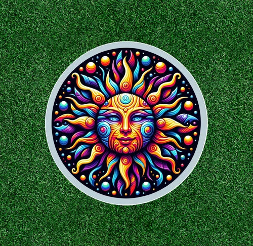 Beautiful Celstial Sun 100% waterproof vinyl sticker decal - many sizes