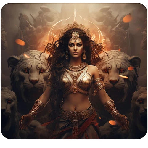 Hindu Goddess Durga 100% waterproof vinyl decal sticker - many sizes available