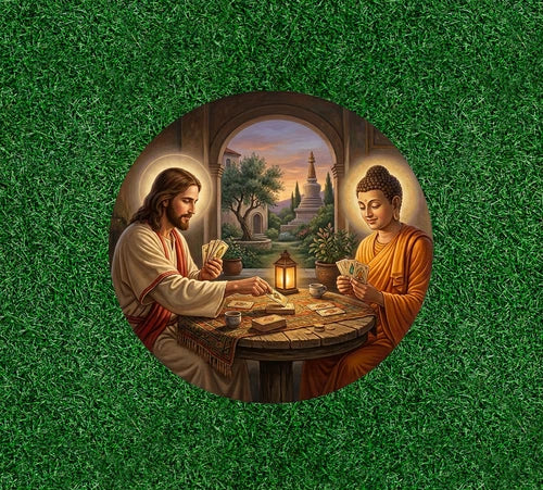 Jesus and Buddha Siddhartha Gautama 100% waterproof  vinyl sticker - many sizes