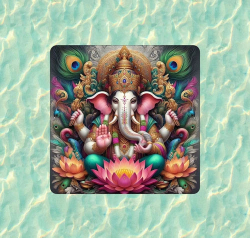 Hindu God Lord Ganesh / Ganesha 100% waterproof vinyl sticker decal - many sizes