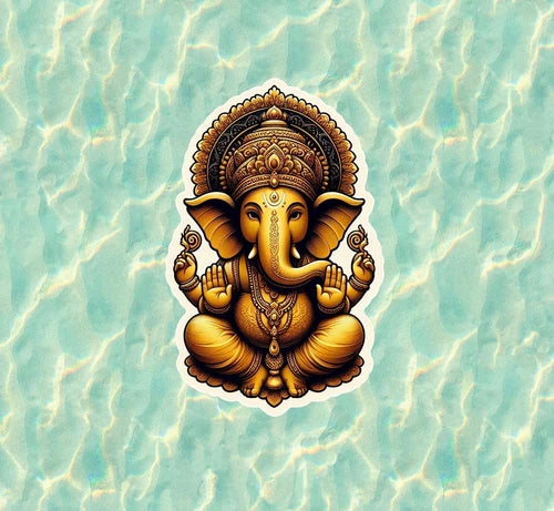 Hindu God Lord Ganesh / Ganesha 100% waterproof vinyl decal sticker -many sizes