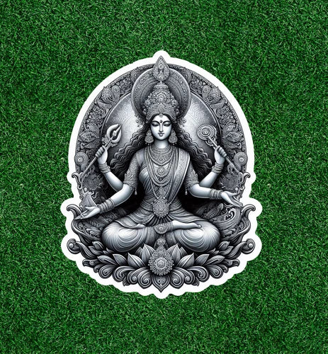 Hindu Goddess Saraswati 100% waterproof vinyl sticker decal - many sizes