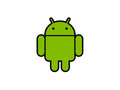 Android mascot robot 100% waterproof vinyl sticker - many sizes and colors