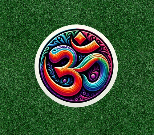 Hindu Indian Om meditation symbol 100% waterproof vinyl sticker - many sizes