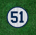 Yankees Bernie Williams #51 100% waterproof vinyl sticker decal - several sizes