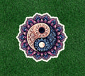 Yin Yang Mandala design 100% waterproof vinyl decal sticker - many sizes