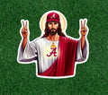 Jesus is a 'Bama fan 100% waterproof vinyl sticker decal - several sizes