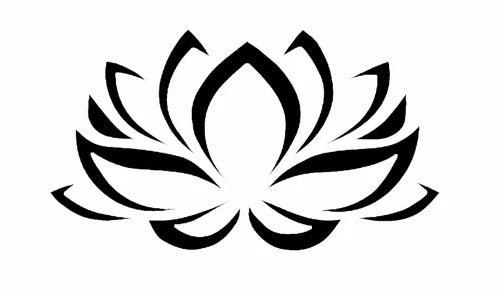 Lotus Blossom flower vinyl sticker decal - many sizes / colors available