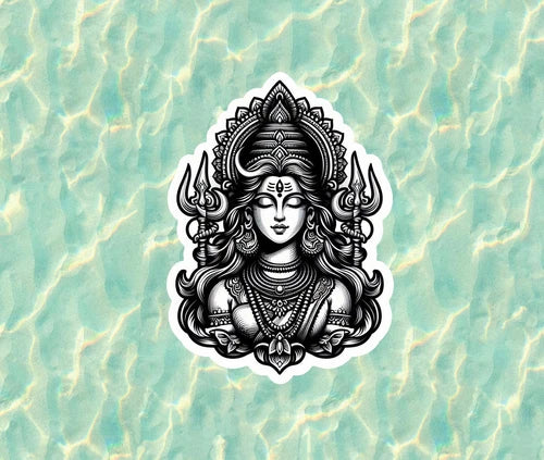 Hindu Goddess Shiva 100% waterproof vinyl sticker decal - many sizes available