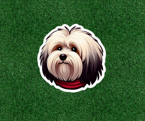 Cute Havanese dog 100% waterproof vinyl sticker decal - many sizes available