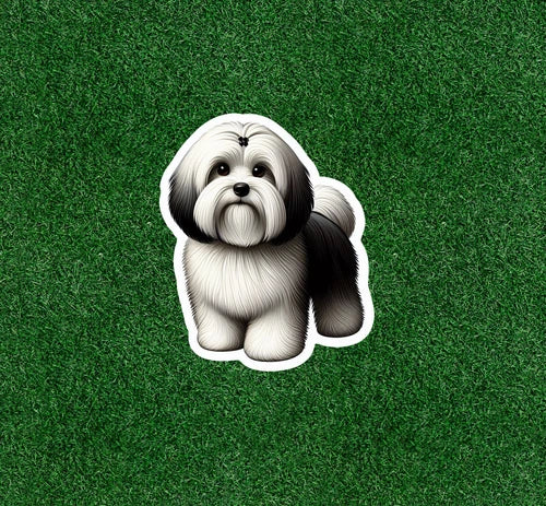 Cute Havanese dog 100% waterproof vinyl sticker decal - many sizes available