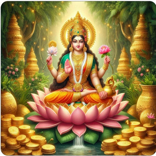 Hindu Goddess Lakshmi / Laxmi waterproof  vinyl sticker - many sizes available