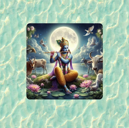 Hindu God Lord Krishna 100% waterproof vinyl sticker decal - many sizes