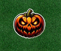 Halloween scary pumpkin head 100% waterproof sticker decal - several sizes