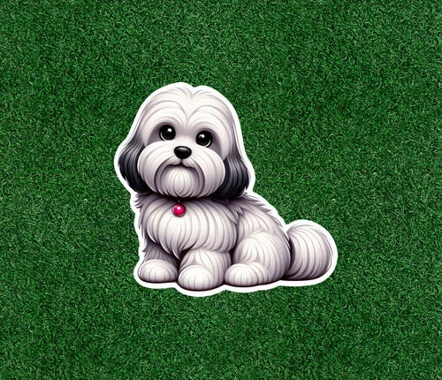 Cute Havanese dog 100% waterproof vinyl sticker decal - many sizes available