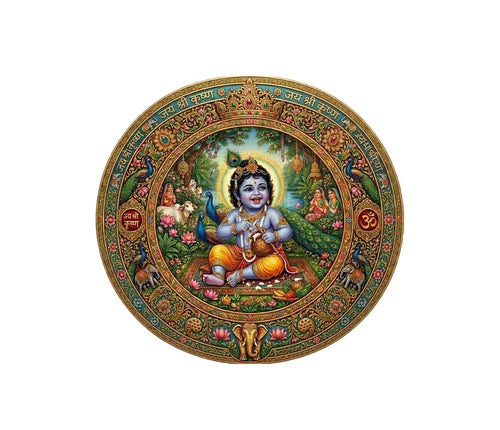 Hindu God Lord Baby Krishna 100% waterproof vinyl sticker decal - many sizes