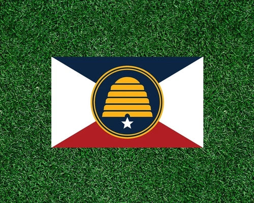 Utah Original State Flag 100% waterproof sticker decal - many sizes available