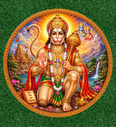 Hindu God Lord Hanuman 100% waterproof vinyl sticker decal - many sizes