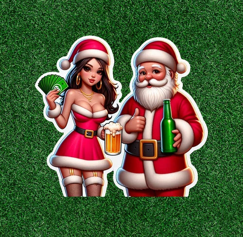 Bad Santa 100% waterproof vinyl sticker decal - several sizes available