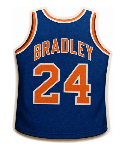 New York Bill Bradley #24 100% waterproof vinyl sticker decal - several sizes