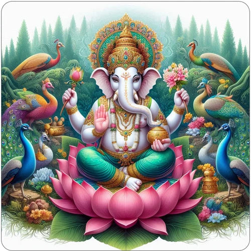 Hindu God Lord Ganesh / Ganesha 100% waterproof vinyl sticker decal - many sizes