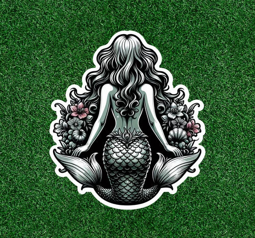 Beautiful Mermaid 100% waterproof vinyl sticker decal - many sizes available