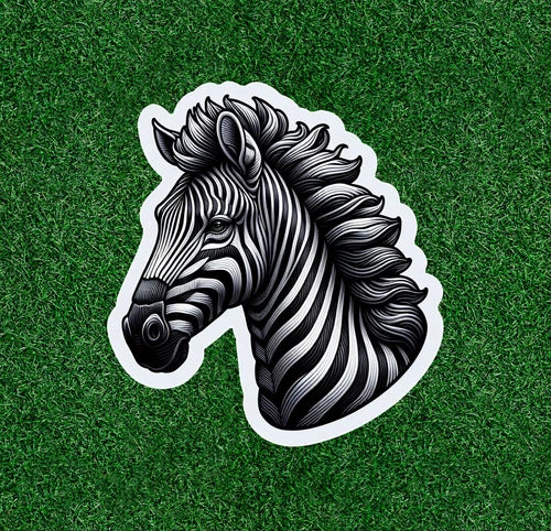 Beautiful Zebra  100% waterproof vinyl sticker decal - many sizes available