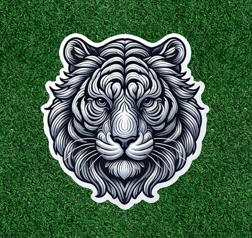 Beautiful Bengal white tiger 100% waterproof vinyl sticker decal - many sizes